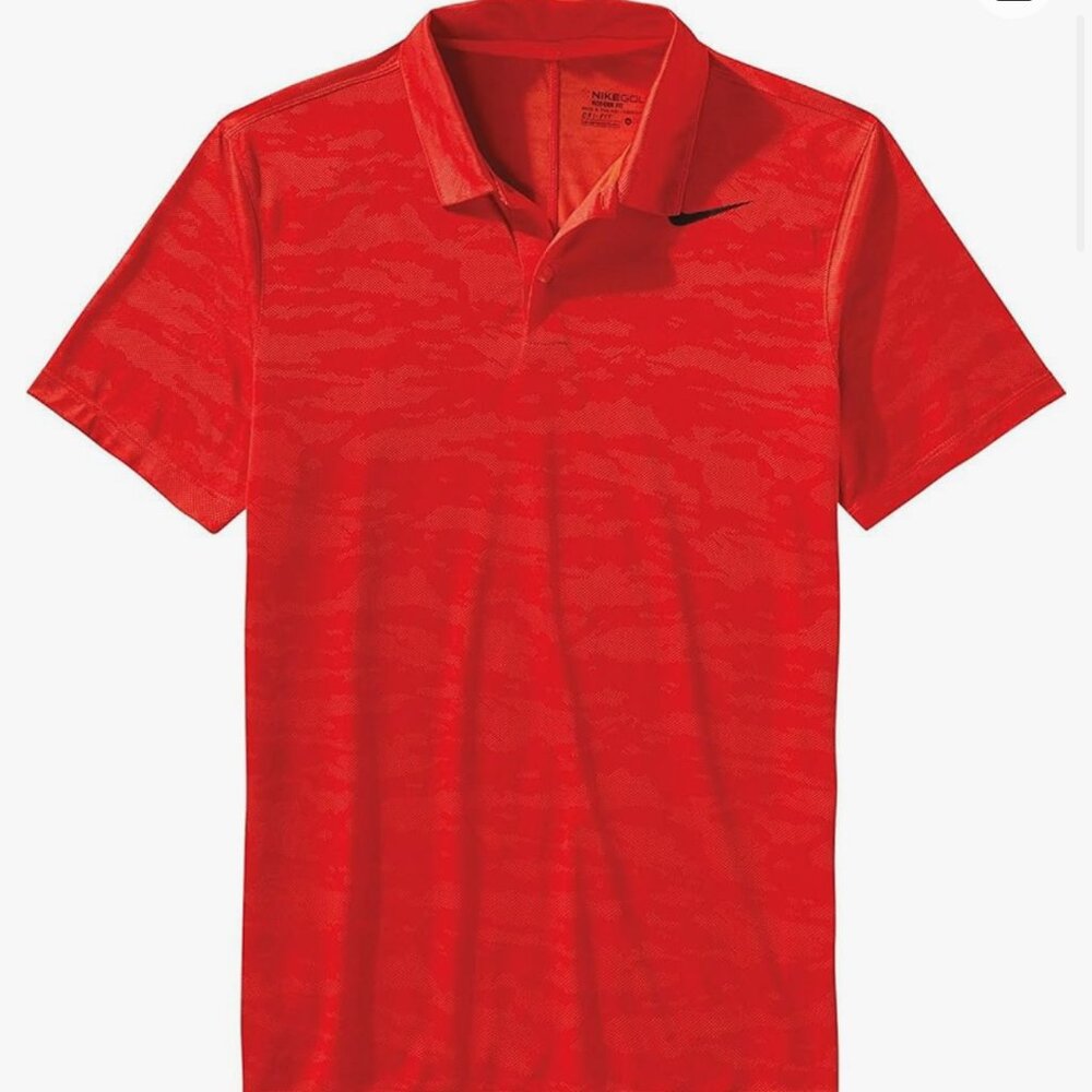 Mens Nike Icon Jacquard Gold Polo